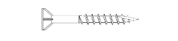 Flat Head with Nibs screw