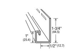 Vinyl 1/2" J-Channel