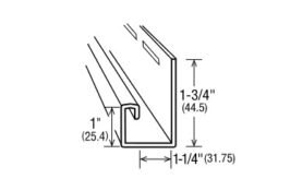 Vinyl 1 1/2" J-Channel
