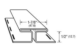 Vinyl Soffit Double Channel