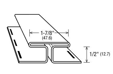 Vinyl Soffit Double Channel
