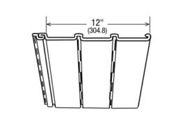 Vinyl Soffit T-4 Hidden Vent