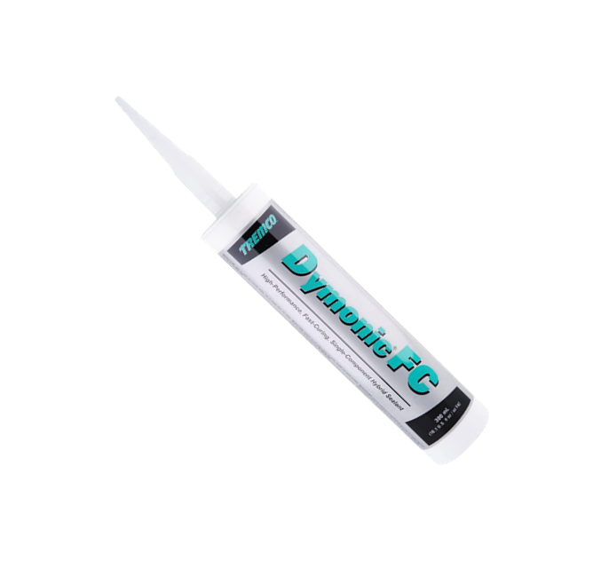 A tube of Tremco Dymonic FC sealant