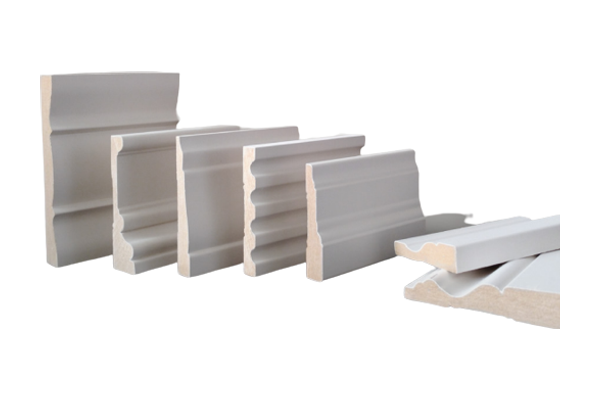 Primed pine door and window casing profiles