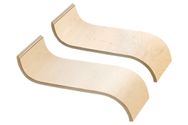Flexible plywood sheets