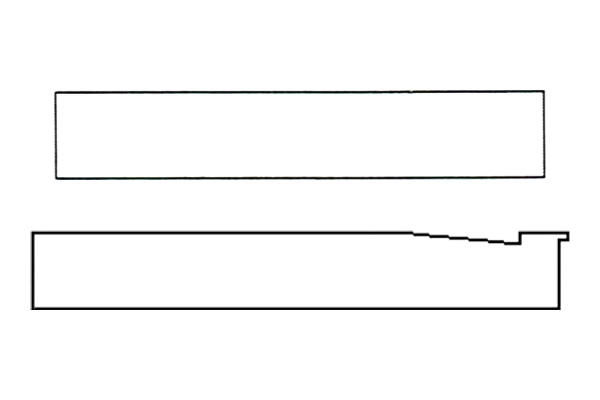 Flat and V-groove jamb extension profiles