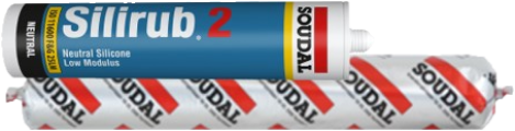Soudal Silirub 2 neutral cure silicone cartridge