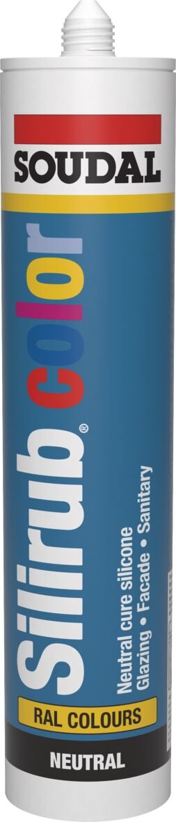 Soudal Silirub Color RAL silicone sealant cartridge